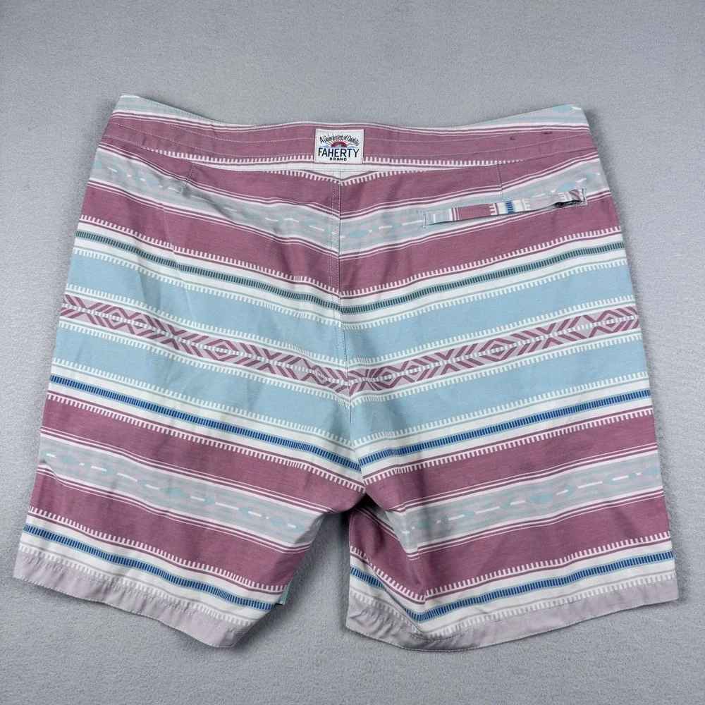 Faherty Brand Coastal Shores Board Shorts Men 34 7